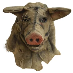 Vintage Vogelscheuche Schwein Maske