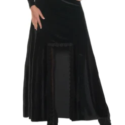 Schwarze Zauberin Kostüm -Karnevals-Werbeartikelladen black magic sorceress kostuem schwarzer zauberin kapuzen kostuem halloween damen kostuem 38723 03