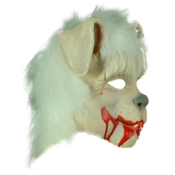 Tiermaske Blutiger Zombie Hase -Karnevals-Werbeartikelladen bloody bunny horror maske horror mask halloween kaninchen maske tiermaske bild3 26363