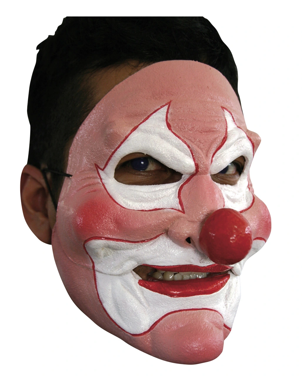 Verrückter Clown Halbmaske 1 Verrückter Clown Halbmaske