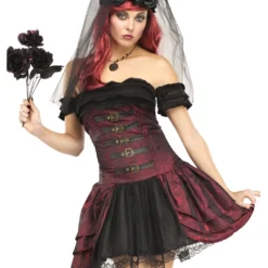 Gothic Vampirbraut Kostüm 5 Gothic Vampirbraut Kostüm -Karnevals-Werbeartikelladen draculas braut kostuem edle vampirbraut kostuem vampiress frauenkostuem 21995 3