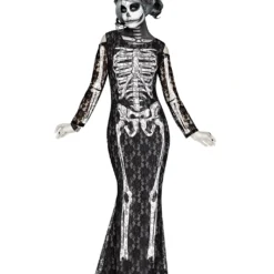 Elegantes Spitzen Skelett Kleid