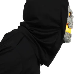 Gelbe Flammen Skull LED Maske -Karnevals-Werbeartikelladen flammen skull led maske gelb flaming skull led mask yellow halloween skelett maske 52683 3