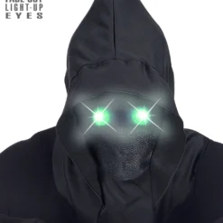 Gesichtslose Maske Mit Grünen Leuchtaugen
