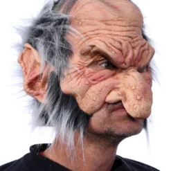 Zwergen Maske Mit Haaren -Karnevals-Werbeartikelladen gobblin maske mit haaren kobold maske zwergen maske troll maske 24298 03