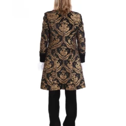 Gothic Aristokrat Herren Mantel Gold Brokat 7 Gothic Aristokrat Herren Mantel Gold Brokat -Karnevals-Werbeartikelladen gothic aristokrat herrenmantel gold schwarz brokatmuster gothic aristocrat mens coat gothic mantel 39099 4