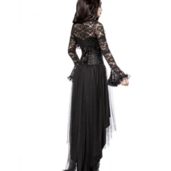 Gothic Dämon Damenkostüm Mit Hörner 5 Gothic Dämon Damenkostüm Mit Hörner -Karnevals-Werbeartikelladen gothic demon lady kostuem mit hoerner 38621 02