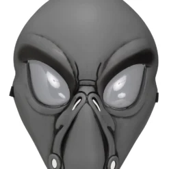 Alien Sci-Fi Maske Grau