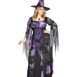 Kostüm Starlight Hexe -Karnevals-Werbeartikelladen hexen damenkostuem edle zauberin verkleidung fuer frauen hexen kostuemkleid fuer halloween 28323 c