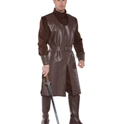 Kreuzritter Männerkostüm Braun
