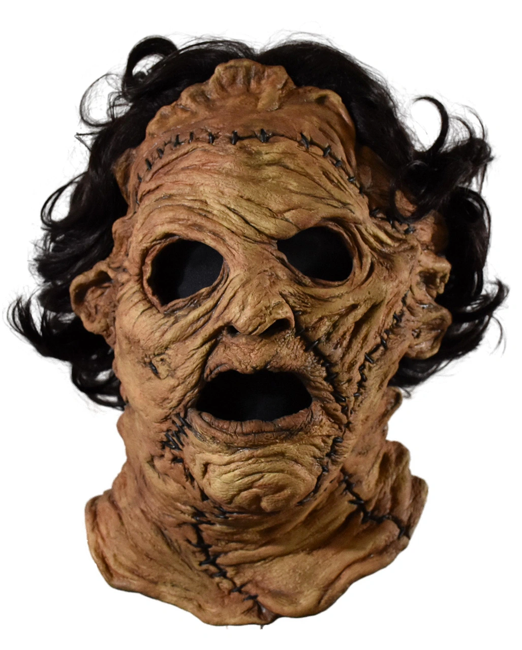 Leatherface Vollkopf Latex Maske 1 Leatherface Vollkopf Latex Maske
