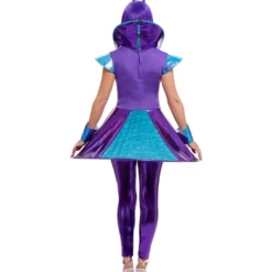Ausserirdisches Damenkostüm Lila 6 Ausserirdisches Damenkostüm Lila -Karnevals-Werbeartikelladen lila space alien damenkostuem space alien faschings kostuem alien costume for ladies 37297 3