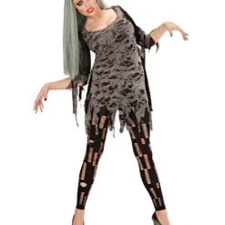 Living Dead Zombie Damenkostüm -Karnevals-Werbeartikelladen living dead zombie frauenkostuem living dead zombie womans costueme 38643 03