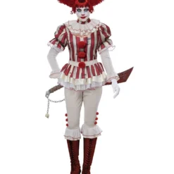 Sadistischer Killerclown Damenkostüm
