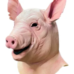 SAW: Spiral Pig Maske -Karnevals-Werbeartikelladen saw spiral pig maske from the book of saw pig mask saw fanartikel saw schwein maske fuer sammler 54373 2
