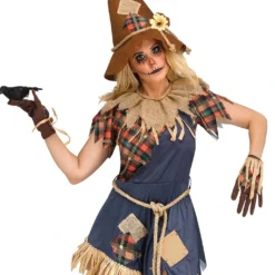 Scary Crow Frauen Kostüm -Karnevals-Werbeartikelladen scary crow damen kostuem vogelscheuche kostuem halloween damen kostuem 37635 3