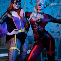 Erotischer Harley Bodysuit Kostüm -Karnevals-Werbeartikelladen sexy harley catsuit kostuem sexy harley catsuit costume erotischer harley quinn bodysuit 53711 7