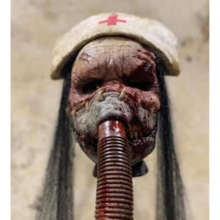 Horror Nurse Maske -Karnevals-Werbeartikelladen silent nurse horrormaske halloween und horror masken fuer haunted maze und geisterhaus nurse mask 50631 3