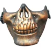 Totenkopf Halbmaske Bronze