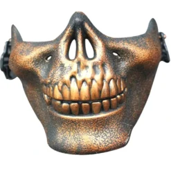 Totenkopf Halbmaske Bronze