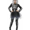 Skelett Kostümkleid Silber
