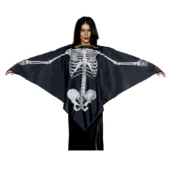 Halloween Skelett Poncho