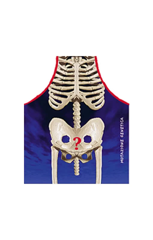 Totenskelett Schürze 1 Totenskelett Schürze