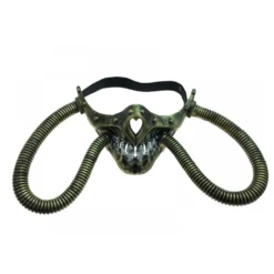 Steampunk Totenkopf Halbmaske Mit Schlauch