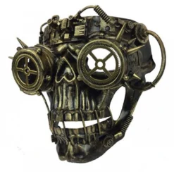 Steampunk Totenschädel Maske -Karnevals-Werbeartikelladen steampunk totenkopf maske steampunk skull mask cosplay kostuemzubehoer 50506 03