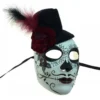 Day Of The Dead Maske Mit Mini Zylinder