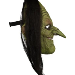 Hexe Halloween Latex Halbmaske -Karnevals-Werbeartikelladen sumpfhexe halloween halbmaske aus latex halloween und horrormasken witches halloween mask 52969 3