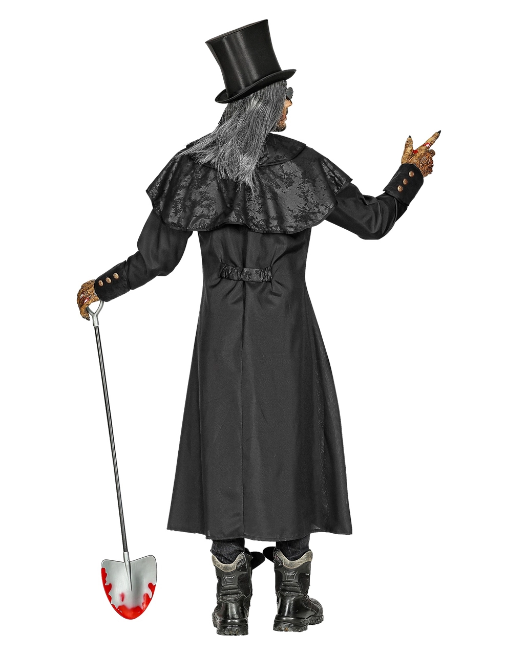 Totengräber Kostüm Herrenmantel Mit Kragen 4 Totengräber Kostüm Herrenmantel Mit Kragen – Bild 4