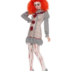 Vintage Killer Clown Frauen Kostüm 6 Vintage Killer Clown Frauen Kostüm -Karnevals-Werbeartikelladen vintage horror clown damen kostuem killerclown verkleidung frauen halloween evil clown lady costume 35807 3 1