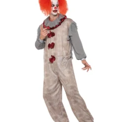 Vintage Killer Clown Kostüm -Karnevals-Werbeartikelladen vintage horror clown kostuem killerclown verkleidung halloween evil clown costume 35776 2