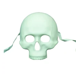 Weiße Totenkopf Halbmaske