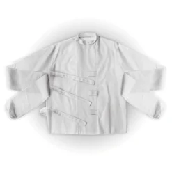 Weiße Zwangsjacke Kostümzubehör 5 Weiße Zwangsjacke Kostümzubehör -Karnevals-Werbeartikelladen weisse zwangsjacke kostuem irrenhaus jacke white strait jacket halloween kostuem 52100 03