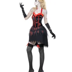 Zombie Burlesque Damen Kostüm 6 Zombie Burlesque Damen Kostüm -Karnevals-Werbeartikelladen zombie burlesque kostuem untote can can taenzerin verkleidung halloween zombie walk costume 21044 3