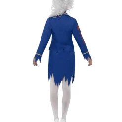 Zombie Stewardess Kostüm -Karnevals-Werbeartikelladen zombie stewardess kostuem untote saftschubse halloween verkleidung blutige flugbegleiterin kostuem 20983 3