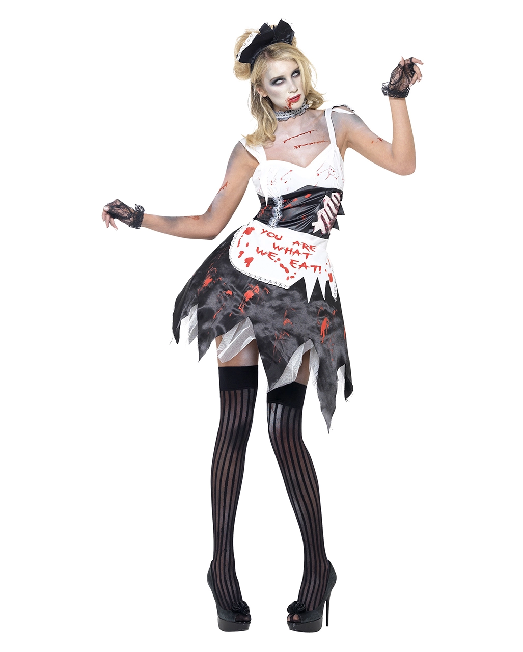 Zombie Dienstmädchen Kostüm 2 Zombie Dienstmädchen Kostüm – Bild 2