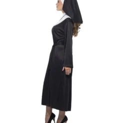 Tugendhaftes Nonnen Kostüm -Karnevals-Werbeartikelladen zuechtiges nonnen kostuem klassisches ordensschwester kleid fuer damen 23772 3